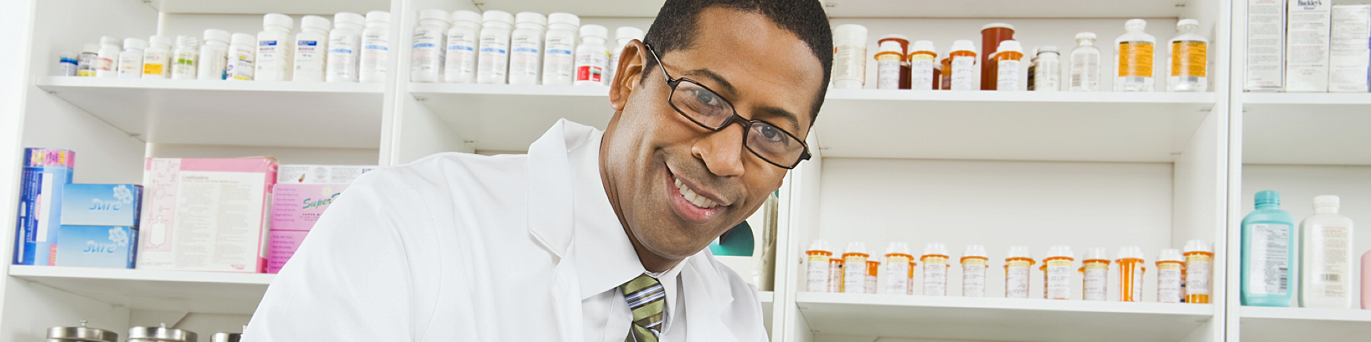 pharmacist smiling